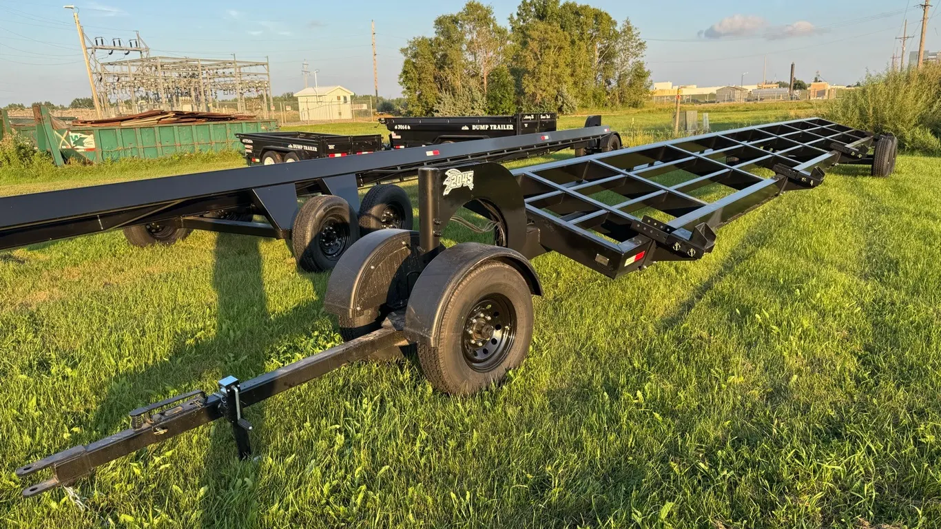 New 2026 Industries America 2045 45' HD tandem axle header trailer-New Farm Machinery Sales Tax