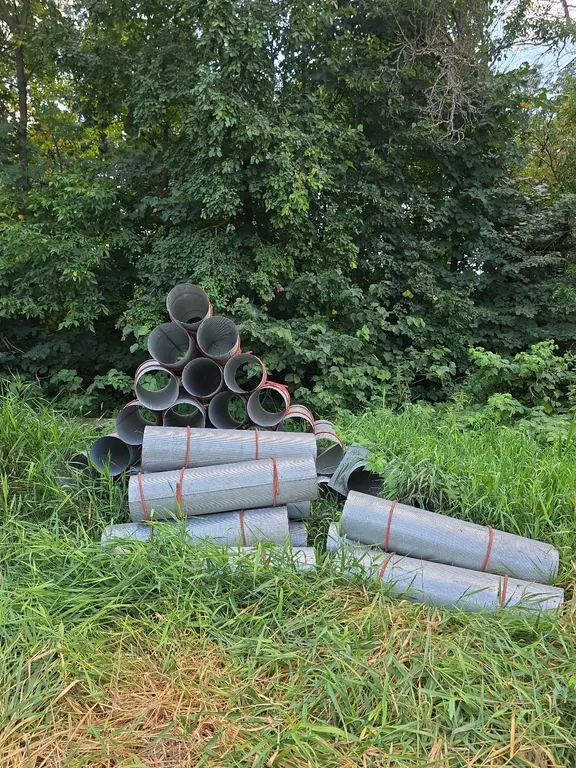 Large quantity of aeration tubes