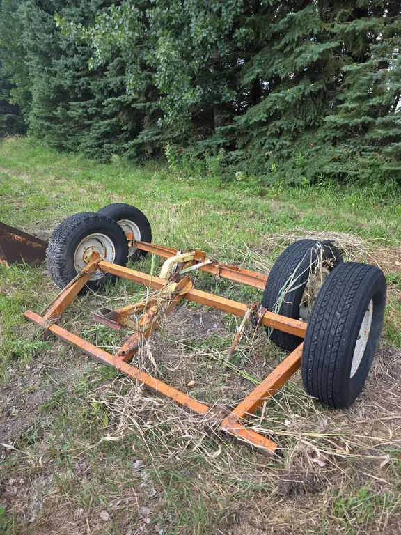 Pr of steel frames with tires