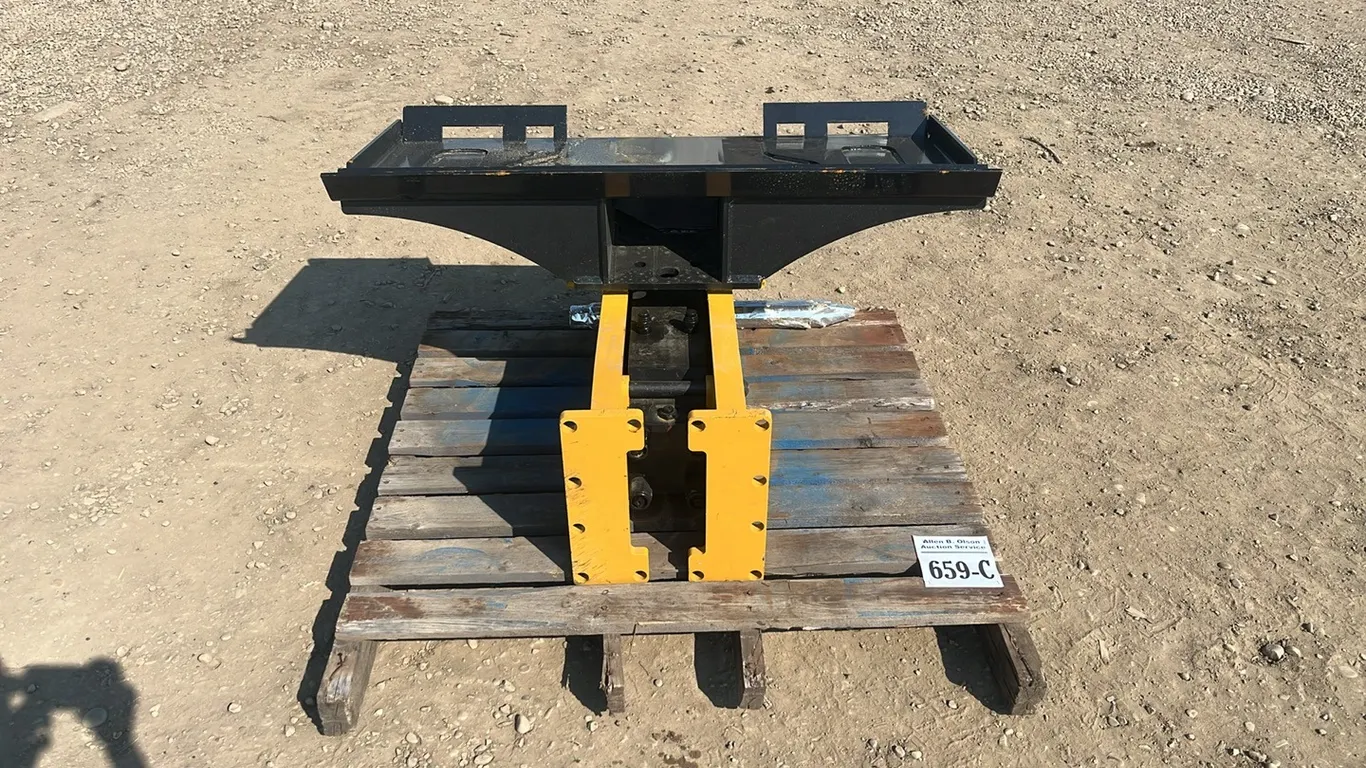 NEW/UNUSED CONCRETE BREAKER / POST POUNDER SKIDSTEER ATTACHMENT - TOOLBOX IN OFFICE