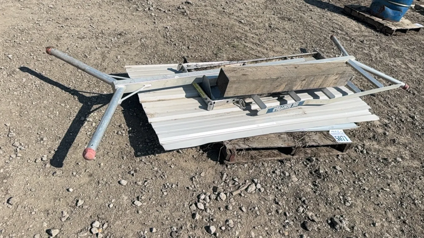 6 x 6 x 4 BLOCK, ALLUMINUM PIECES, 2 SHEETS 4 X 8 TIN