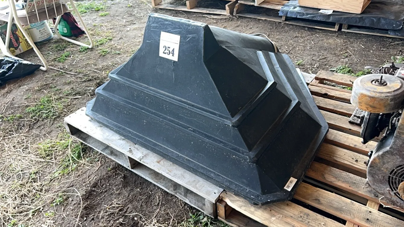 2 - PLASTIC GRAIN AUGER HOPPERS