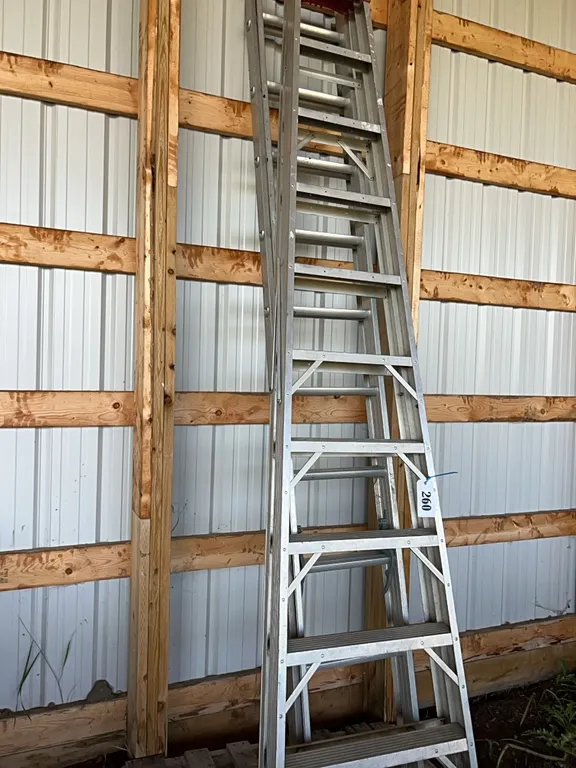 10' ALUMINUM STEP LADDER & 20' EXTENSION LADDER