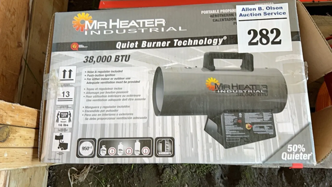 NEW IN BOX MR.HEATER 38K BTU CONSTRUCTION HEATER