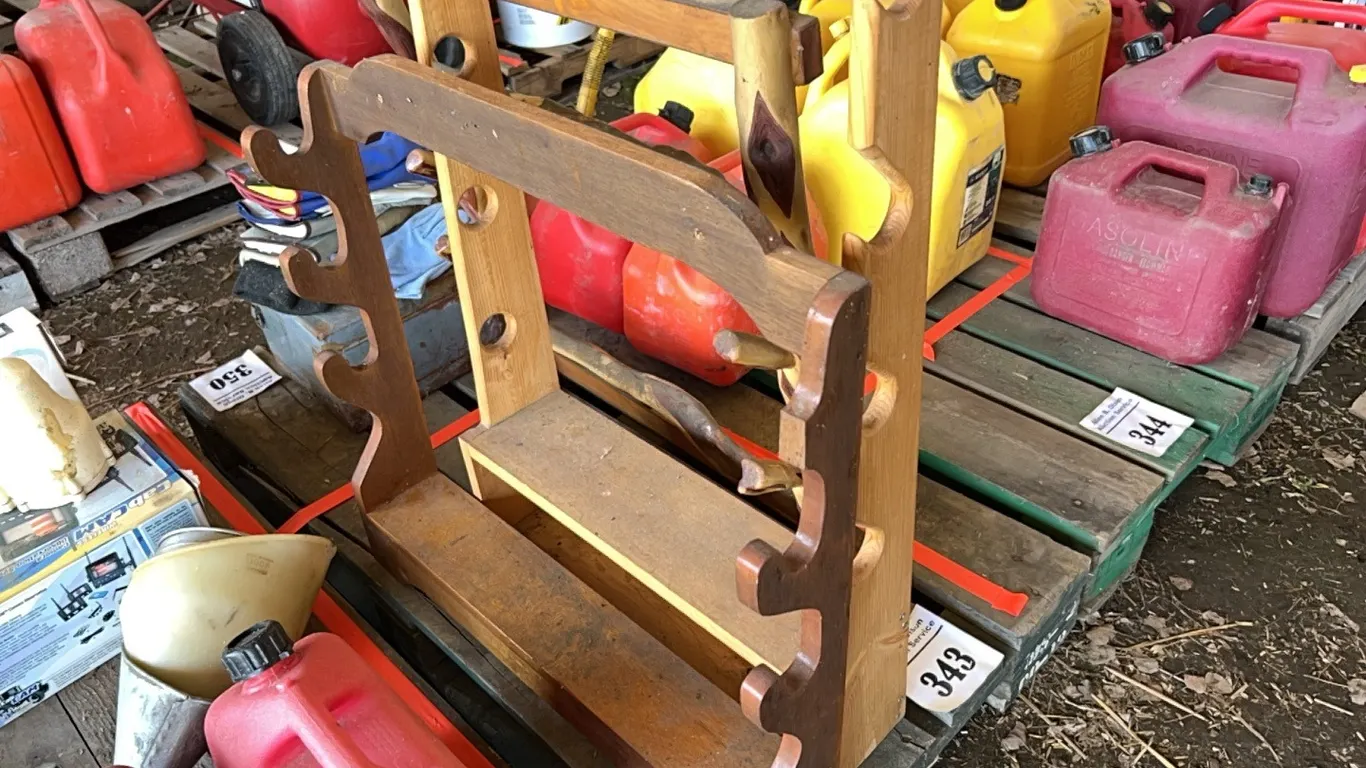 3 - WOODEN GUN RACKS