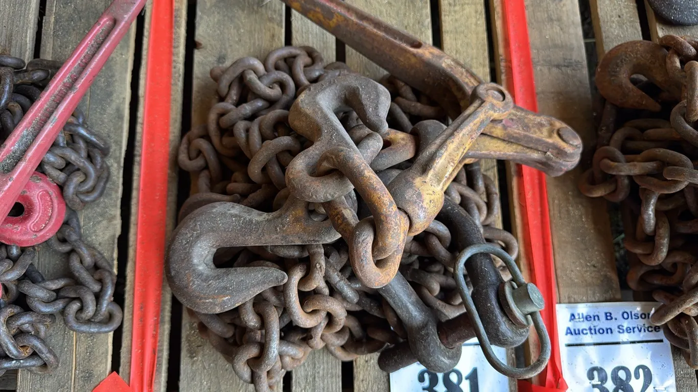 BOOMER, CLEVISES & CHAIN w/ HOOKS