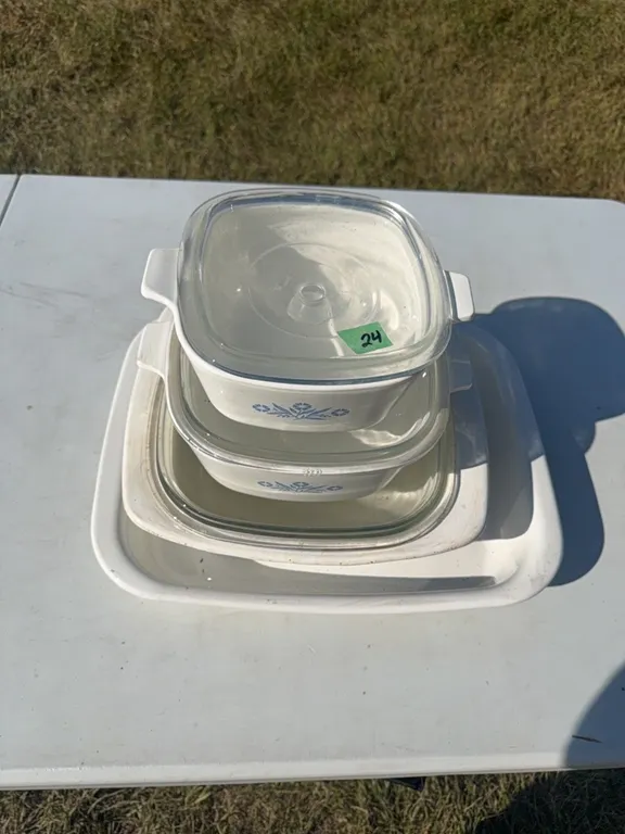 Corning 5qt. Big Bertha Cornflower & other large casseroles