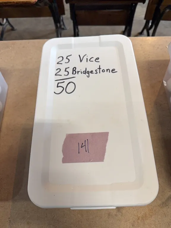 Golf balls- 50 , Vice and Bridgestone brand