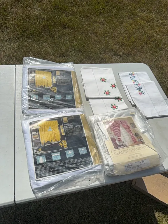 NOS curtains & sheets