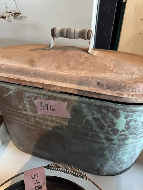 copper boiler with lid