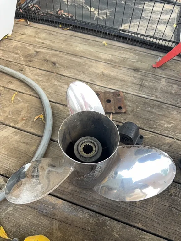 Laser Quick Silver boat prop, plus misc
