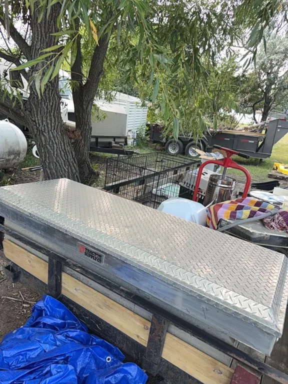 Aluminium tool box used little