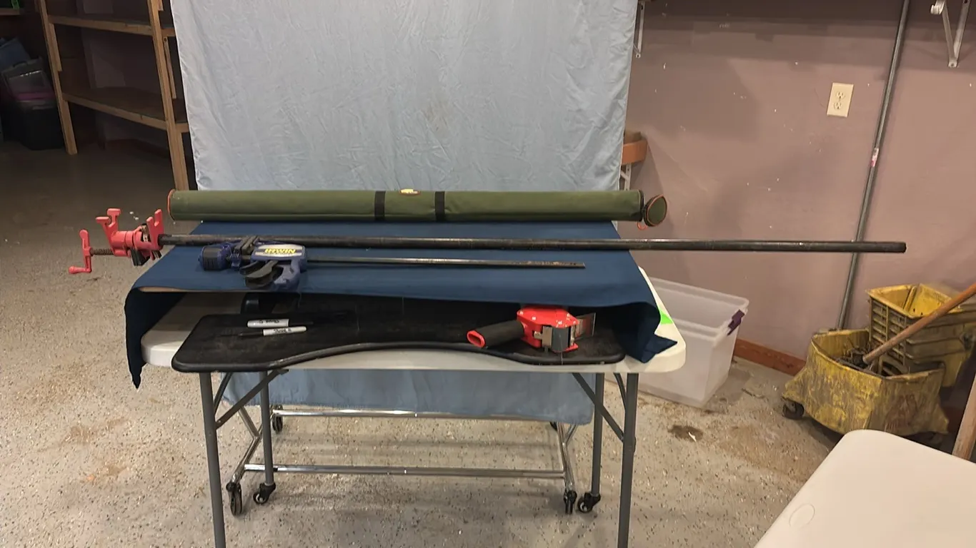 Fishing pole case, pipe clamp, and clamp