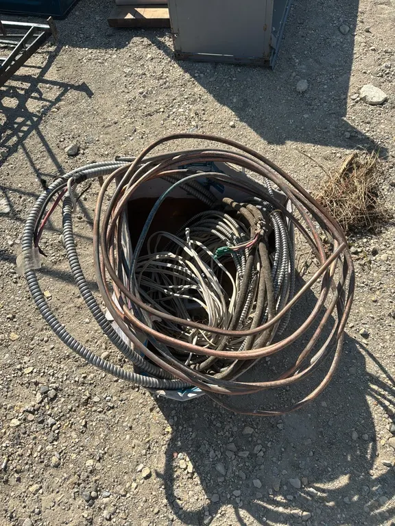 Wire and copper pipe