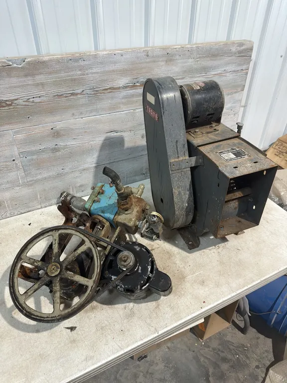 Furnace fan and water pump