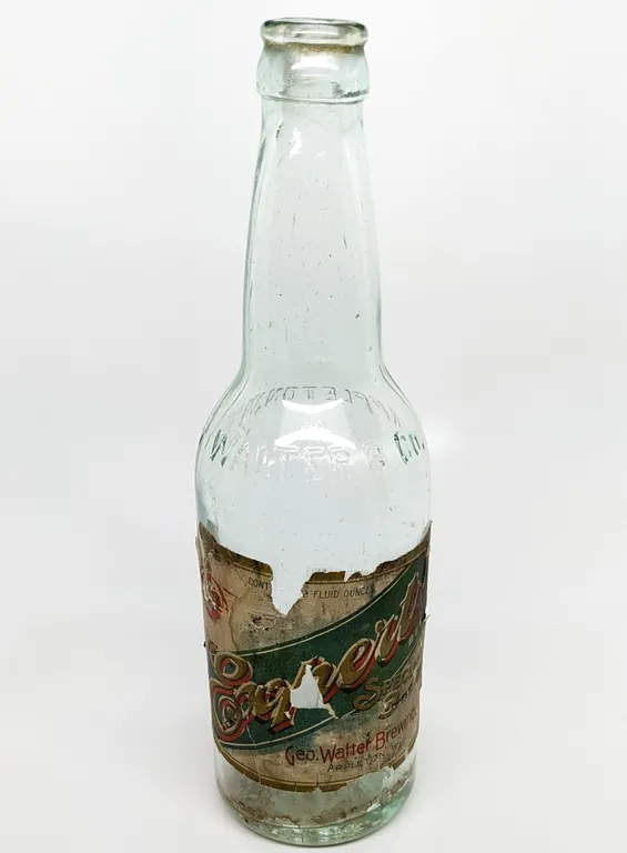 PRE PROHIBITION 12 OZ PAPER LABEL BOTTLE EXPORT BEER SPECIAL BREW GO WALTER BREWING APPLETON WISCONS