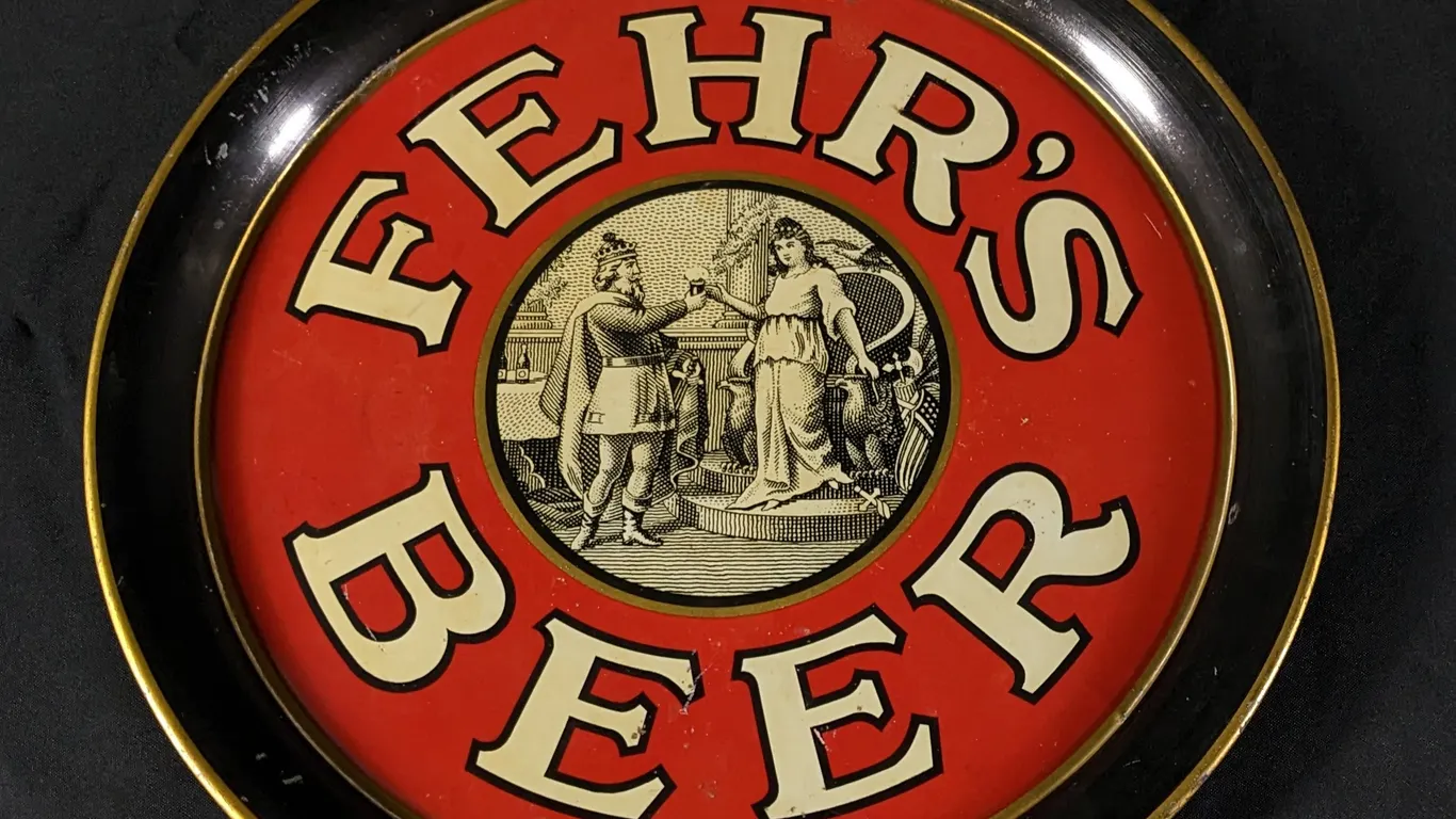 PRE PROHIBITION TRAY FEHR'S BEER LOUISVILLE KENTUCKY