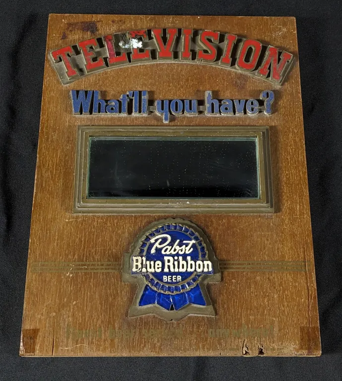 PABST BLUE RIBBON BEER TELEVISION SIGN