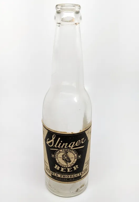 U-PERMIT IRTP 12 OZ PAPER LABEL BOTTLE SLINGER BEER STORCK PRODUCT WISCONSIN