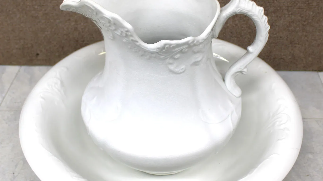 Ironstone Pitcher and Wash Basin Set