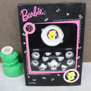 Barbie 35th Anniversary Tea Set and Plastic Piggy Bank