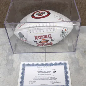 2002 Ohio State Fiesta Bowl Commemorative Football In Case