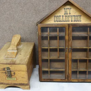 Two Wooden Boxes Including Display Case
