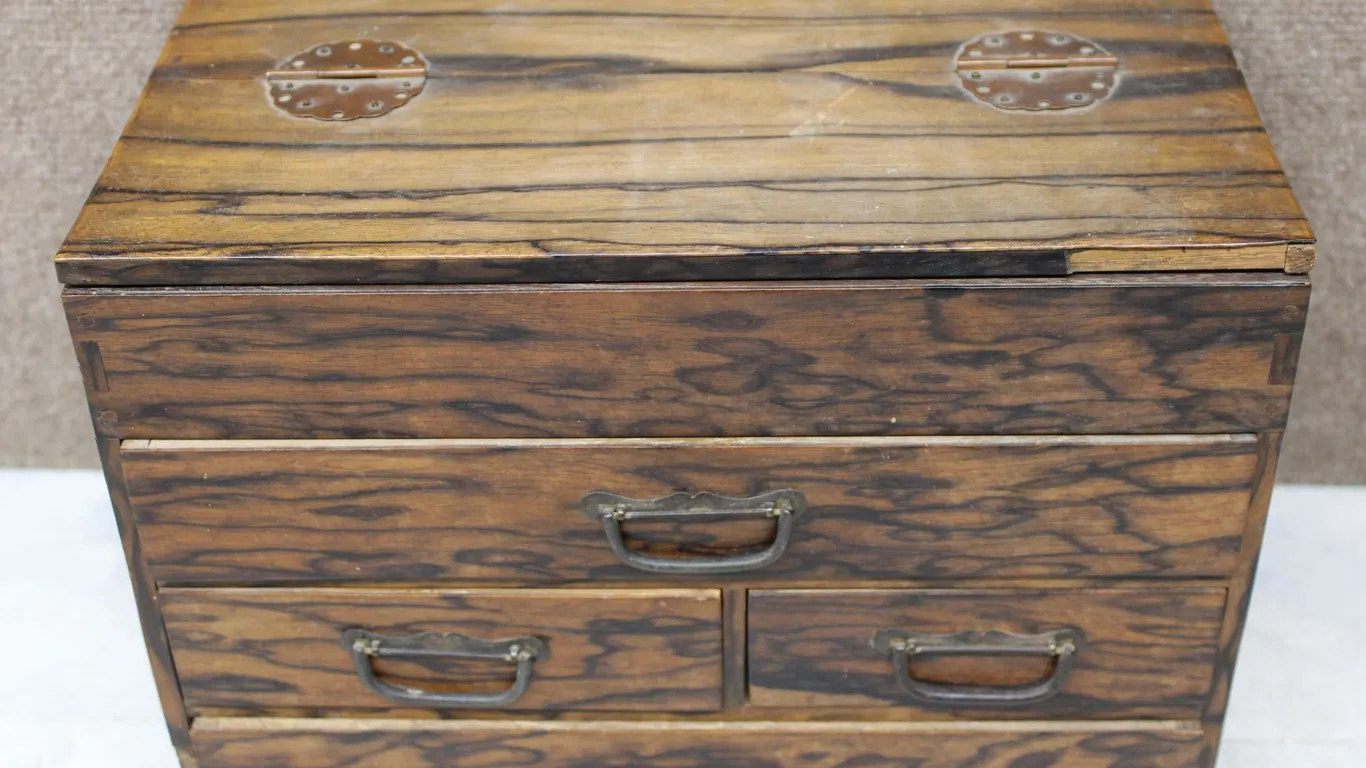 Wooden Storage Chest with Multiple Drawers