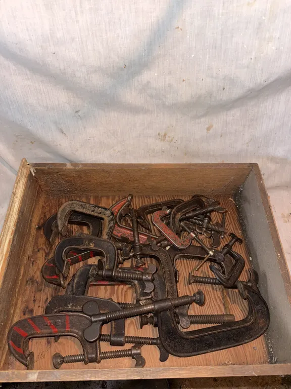 Box of c clamps