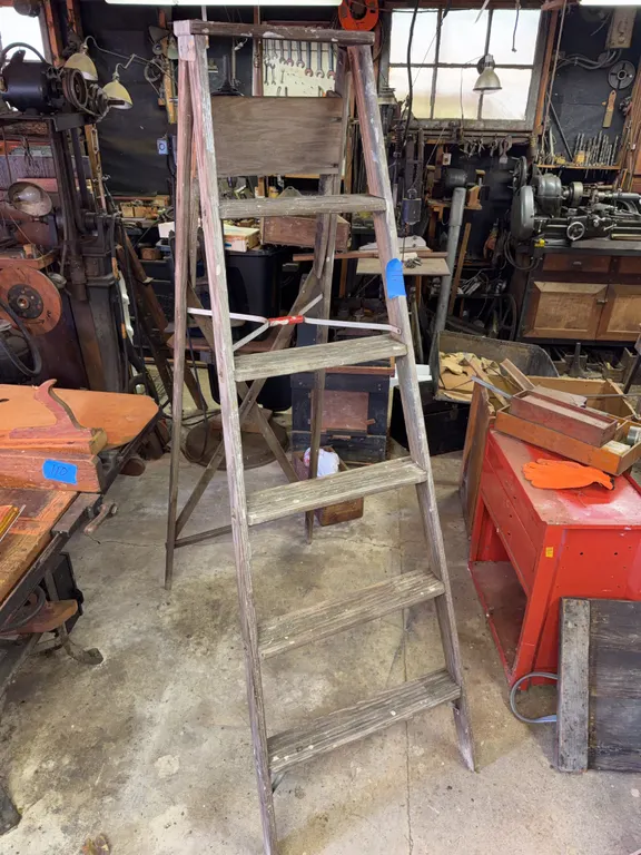 Wooden ladder