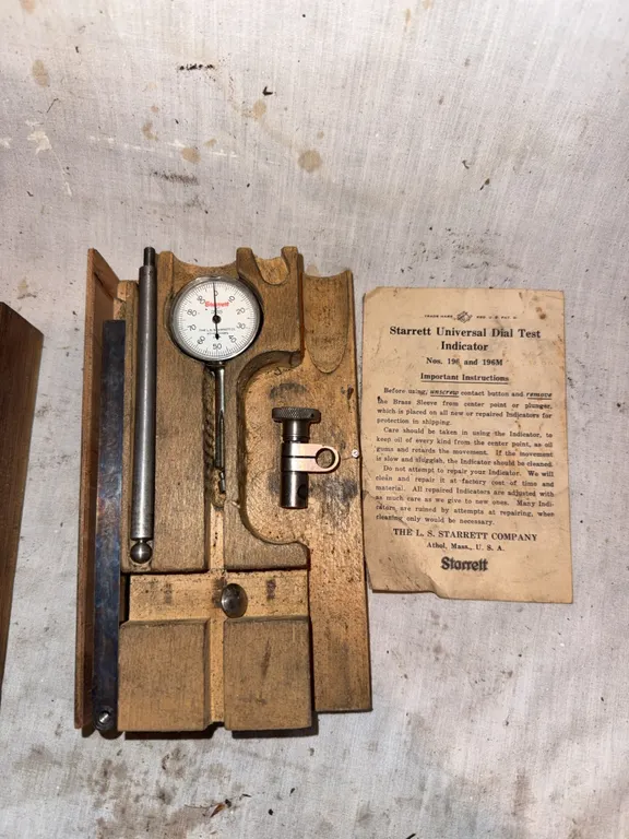 Starrett dial test indicator