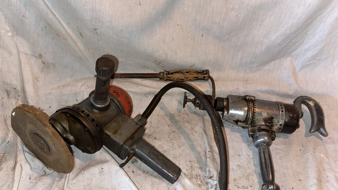 Electric buffer drill and soldering iron