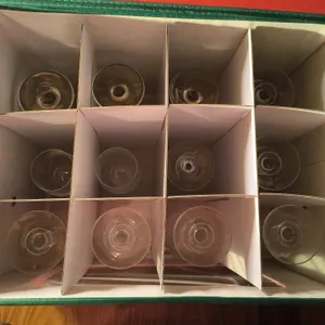 Vintage Variety Of Wine Glasses With Storage Case