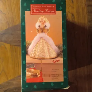 Hallmark Christmas Happy Holidays Barbie Stocking Hanger