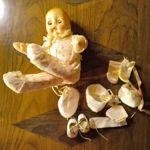 Vintage Madame Alexander Vinyl Baby Doll & Accesories Lot