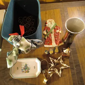 Collection Of Assorted Vintage Holiday Decor Lot