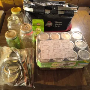 Ball Jars Various Sizes & Ohio State Insulated Bag Lot