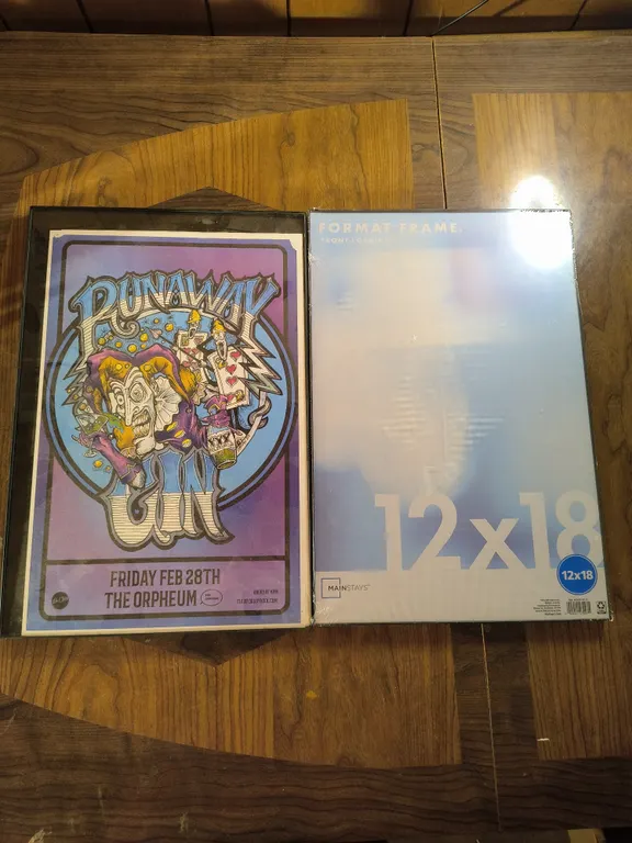 Runaway Gin Framed Concert Poster & Frame Lot