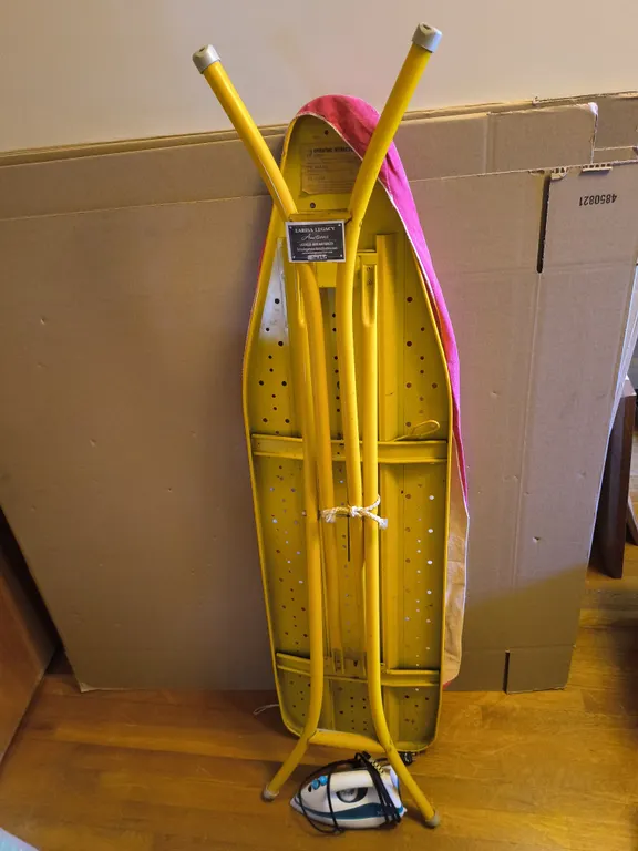Vintage Ironing Board & Rival Iron Lot