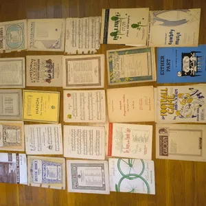 Vintage Piano Sheet Music Lot