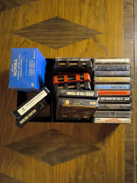 Vintage Collection Of 8-Track Magnetic Audio Cartridges & Cassette Tapes Lot