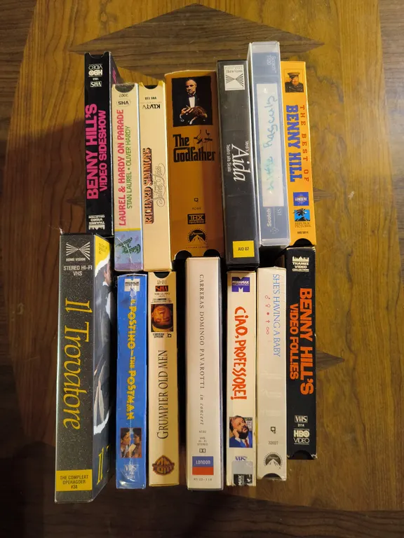 Vintage VHS Tapes Lot