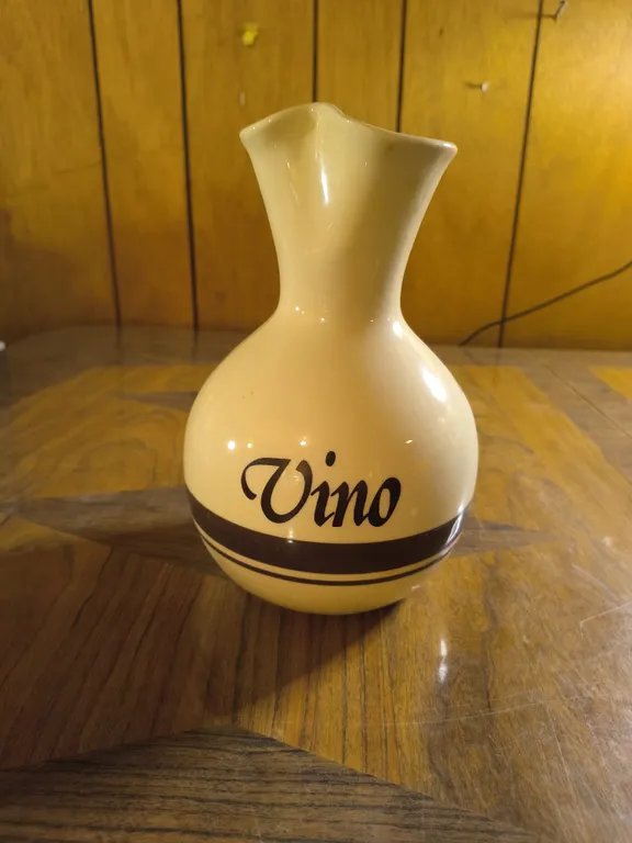 Vintage Mid-Century Ceramic "Vino" Wine Carafe By McCoy Pottery