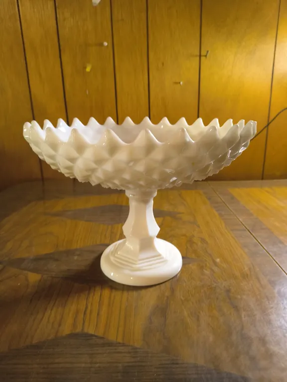 Vintage Milk Glass Pedestal Compote Lot