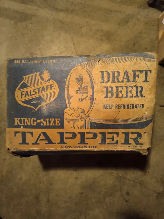 Vintage 1960s Falstaff "King-Size" Tapper Container