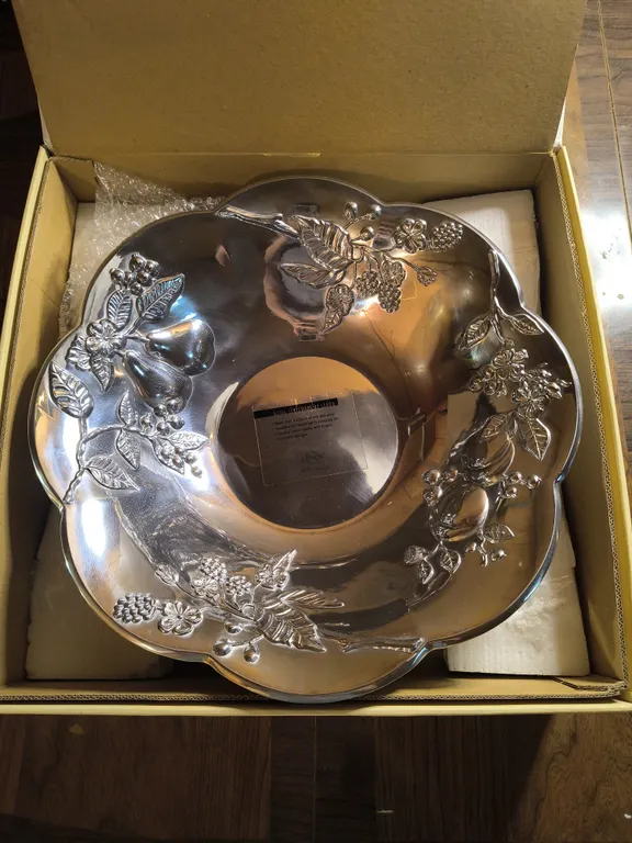 Lenox Orchard In Bloom Metal Serving Bowl