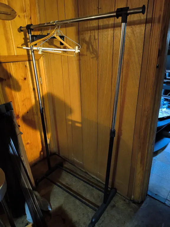Adjustable Rolling Garment Rack