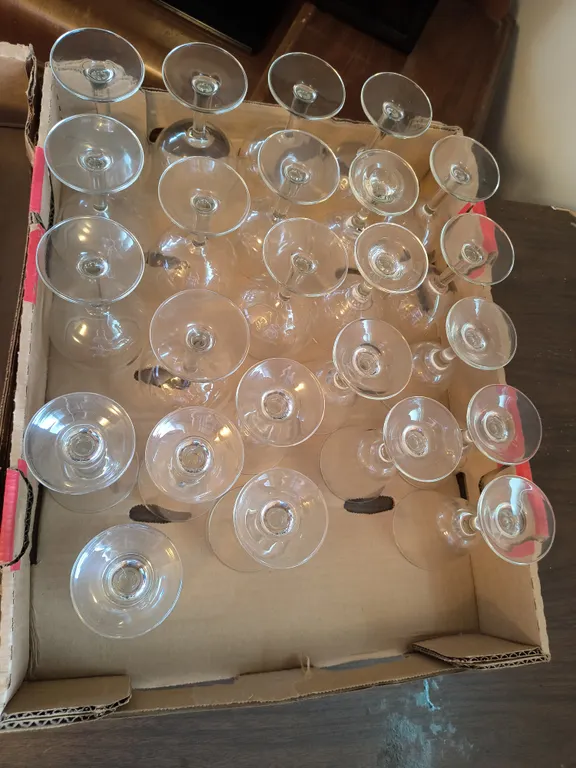 Vintage Clear Glasses Lot