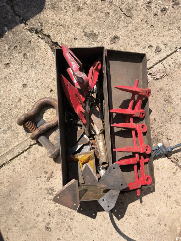 Farm Tools And Metal Box: Sikle Plates & Blades Lot