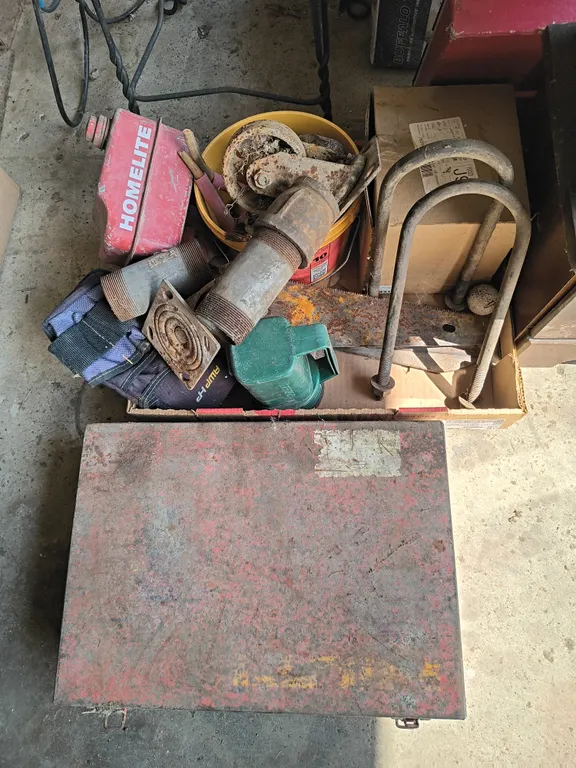 Electric Parts & Garage Misc Items Lot